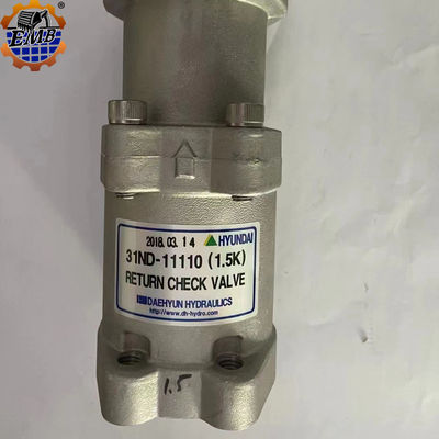 Bản gốc 31ND-11110 Hyundai Check Valve Assy cho máy đào R500/520